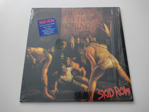 Skid Row Slave To The Grind Vinilo Alemania 1991 Como Nuevo
