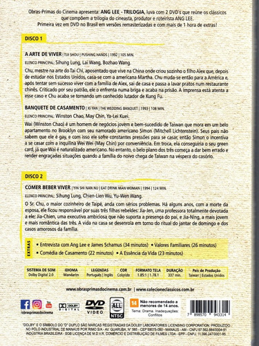 Imagem 2 de 2 de Dvd Box Ang Lee - Trilogia - Opc - Bonellihq Z20