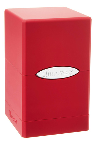 Ultra Pro Caja Cubierta Torre Saten Rojo