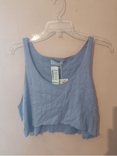 Playera Bershka Dama Morada Talla Xl Mex 32 Nueva 