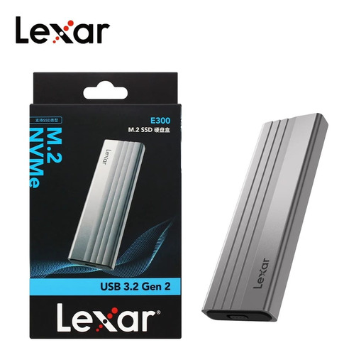 Encapsulador Ssd M.2 Nvme Lexar E300 Usb 3.2 Gen 2 Tipo C