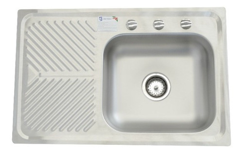 Fregadero Cocina Empotrar 1 Tina 80x52x14 M101 Izq