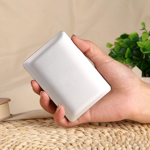 Espejo De Maquillaje De Viaje, Espejo Para Bolso, Plata
