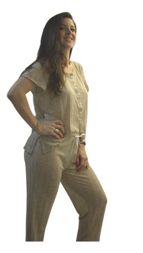 Imagen 4 de 8 de Pijama Alondra Jelue Dama Morley De Algodon Liviano Verano