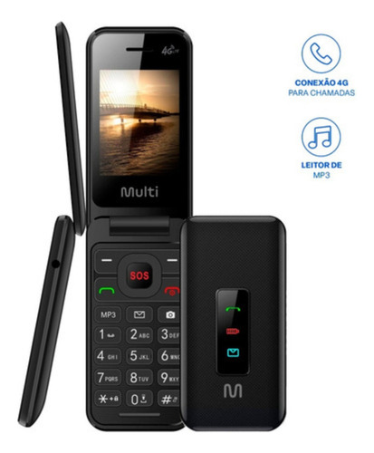 Celular Idosos Simples E Trabalho Abre Fecha Dual Chip 