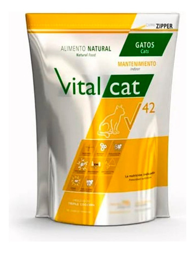 Alimento Vitalcat V 42 Indoor para gato adulto en bolsa de 7.5 kg
