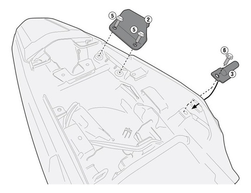 Kit Especifico Givi Para El Montaje Del Plx1121 1121kit Bamp