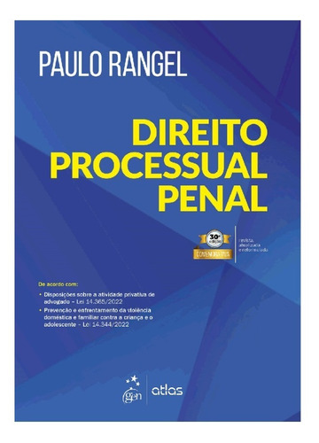 Direito Processual Penal 30ª Edição (2023) Atlas