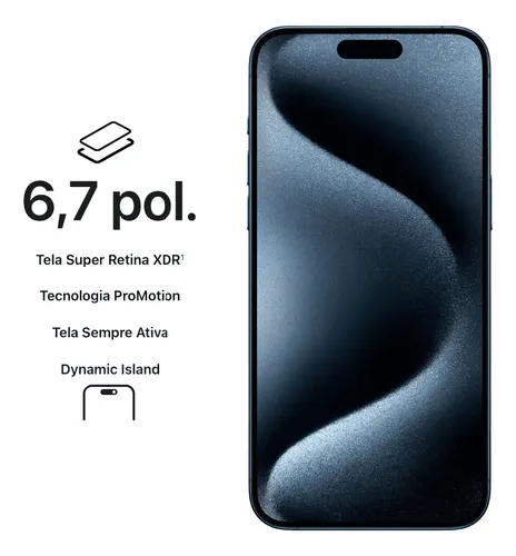 Apple Iphone 15 Pro Max 256gb Azul 5g Original Envio Rápido (Novo