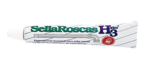 Sellador De Roscas H3 Para Agua Hidro3 50 Grs Pegamento