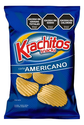 Papas Fritas Corte Americano Krachitos 105g Snack X6 Unidad