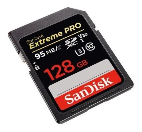 Imagen 2 de 2 de Memoria Sd Sandisk Extreme Pro 128gb 4k Clase 10 U3