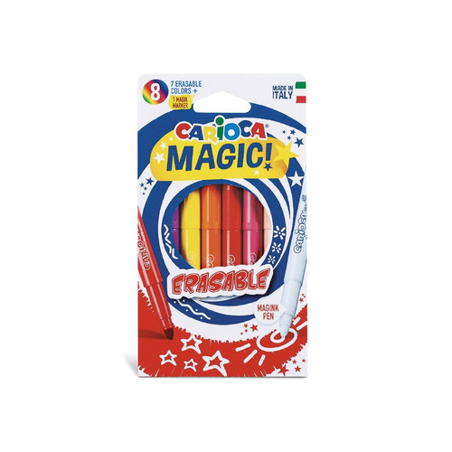 Marcadores Carioca Magic Erasable X 8 Made In Italy