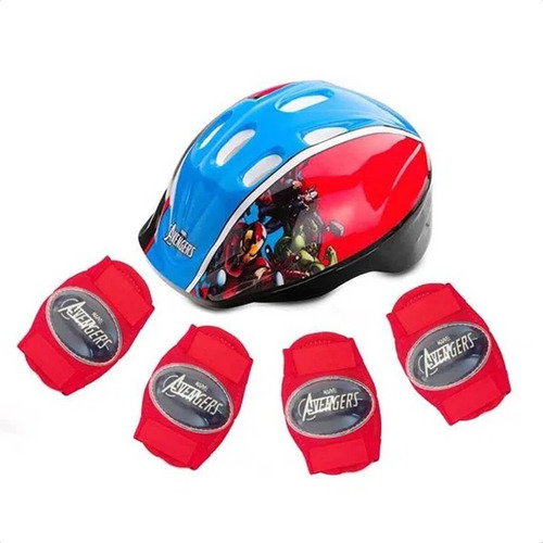 Kit Patinete Infantil 3 Rodas Regulável + Kit Proteção