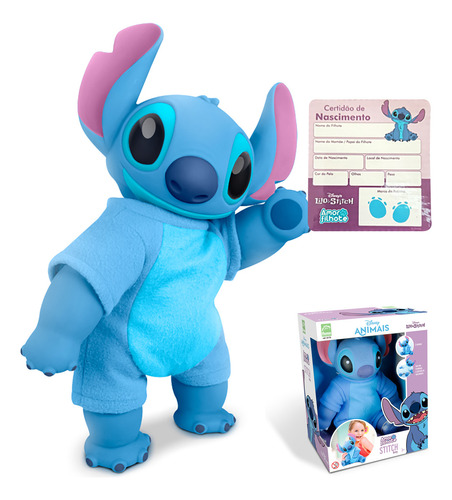 Stitch Baby Boneco Fofinho Coleção Amor De Filhote Ohana