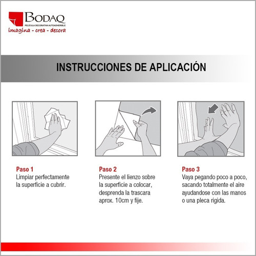 Imagen 5 de 7 de Vinil Decorativo Bodaq Adhesivo 1 X 1.22 M Muebles O Muro