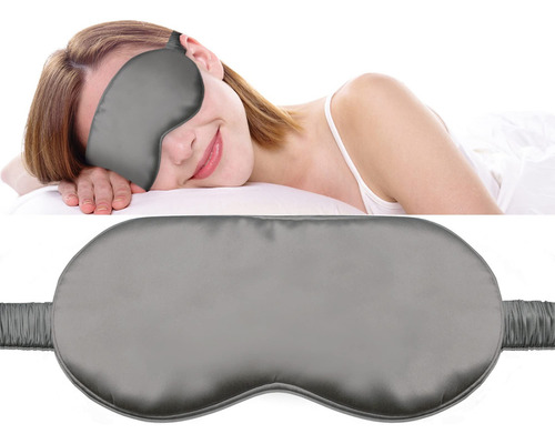Fusion5 Finest Silk Eye Mask With Elastic Band - 100% Pure M