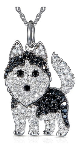 Perro Husky Siberiano Collar Colgante Fantasia.