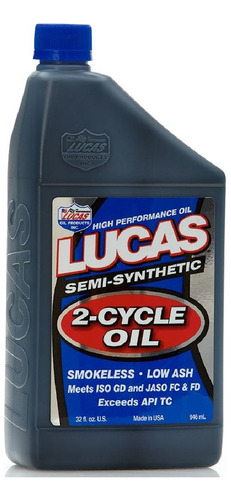 Lucas Oil 10110 Aceite Semisintético De 2 Ciclos-1 Botella D