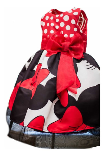 Vestido Da Minnie Vermelha Regata