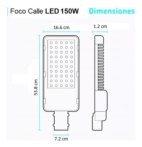 Luminaria Alumbrado Público Foco Calle Led 150w Ip65 Sec X5
