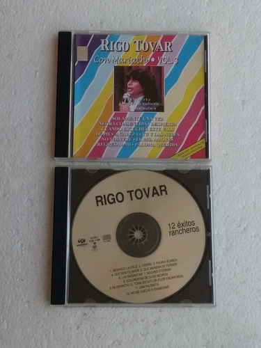 Cd Rigo Tovar Con Mariachi Volumen 3  Y 12 Exitos Rancheros