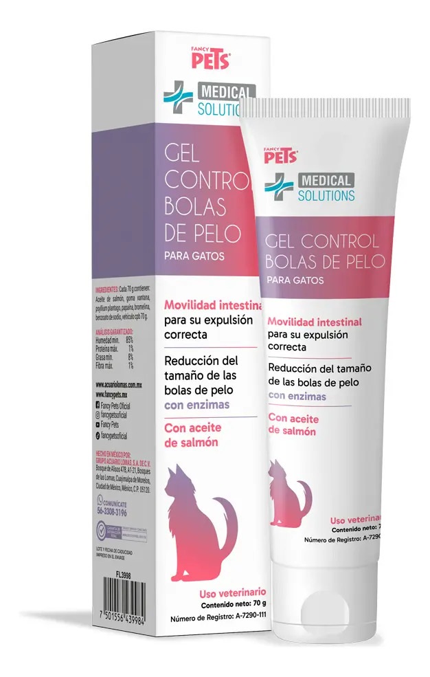 Gel Control De Bolas De Pelo P/gato 70g Suplemento Laxante