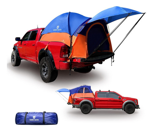 Carpa Para Camioneta Grande Ram Raptor P/viajes - Azul 6.4 