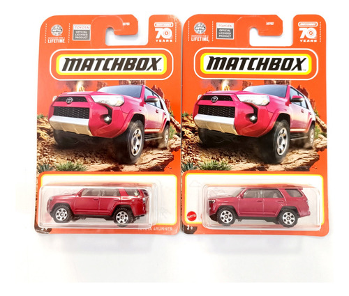 Matchbox Toyota 4runner Vinotinto 2023 (pack 2)