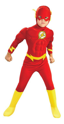 Halloween Flash Cos Costume Niños Superheroe Muscle Suit