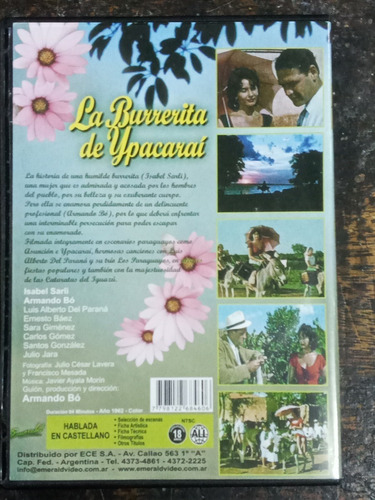 Imagen 2 de 4 de La Burrerita De Ypacarai * Isabel Sarli * Dvd Original *