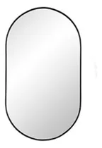 Comprar Espejo Ovalado Marco Negro 60x90 Cm Tic Tac Black Reflejar