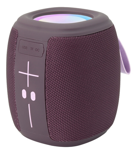 Misik - Bocina Bluetooth Portatil - Luz Led - Usb, Sd Y Fm Color Morado