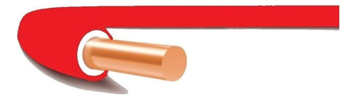 Fio Rígido/sólido 750v 4mm Corfio Rolo De 30metros Vermelho