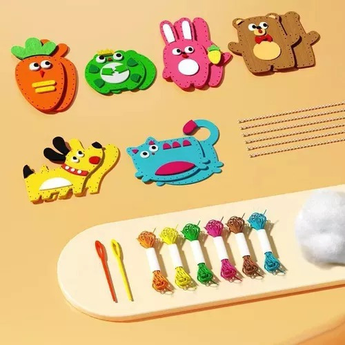 Kit Criação Montessori Infantil Magic Sewing Toy