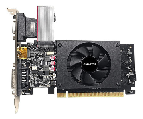 Placa de vídeo Nvidia Gigabyte  GeForce 700 Series GT 710 GV-N710D5-2GIL 2GB