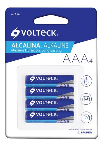 Imagen 2 de 4 de Pila Alcalina Aaa Voltech 46316