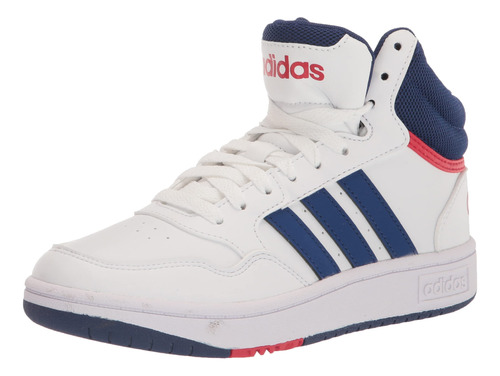 Adida Tenis Baloncesto Unisex Para Niño Hoops 3.0 Mid Blanco