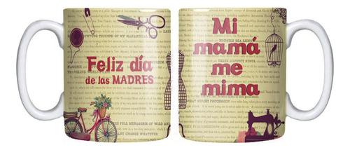 Tazón Día De La Madre Mi Mamá Me Mima Grafimax