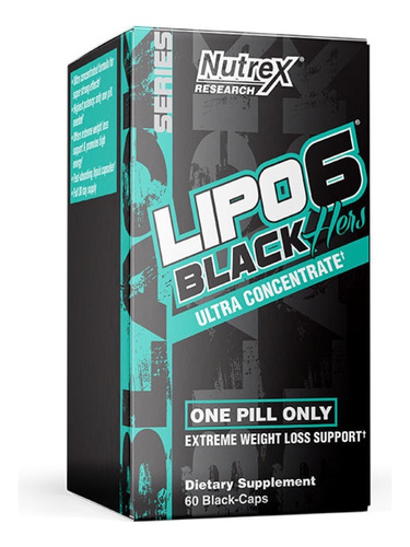 Lipo 6 Black Hers Uc 60 Caps, Nutrex Quemador De Grasa