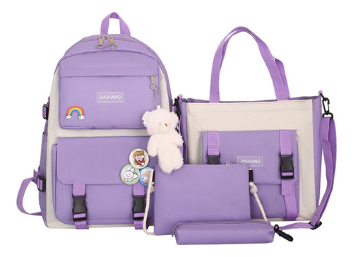 #4piece Set De Bolsos Pequeños Versátiles Con Doble Respaldo