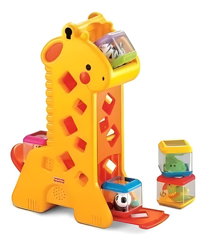 Girafa Com Blocos E Som Educativo Fisher Price Mattel B4253