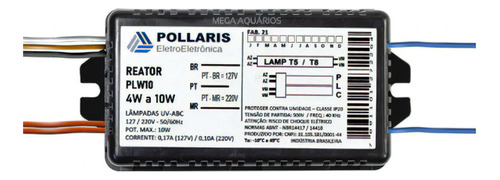 Reator Eletronico Pg 1 X 10w Para Fluorescente Germicida T8