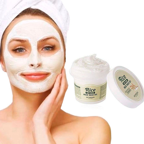 Imagen 1 de 5 de Mascarilla Coreana Arroz Exfolia Aclara Skinfood Original
