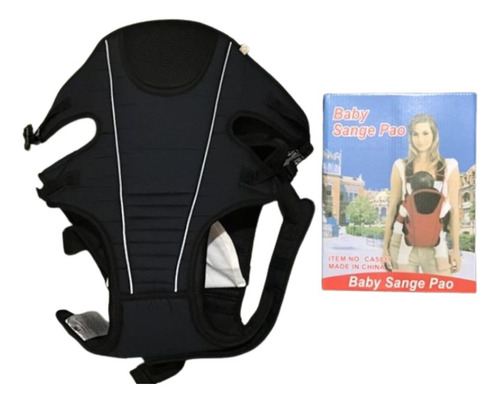 Silla Mochila Portabebé Clásica Negro Y Azul