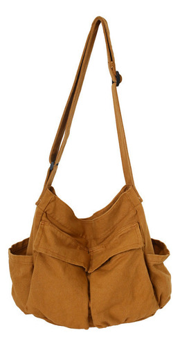 Bolso Lona Con Hombro Para Mujer Estilo Ropa Trabajo Retro