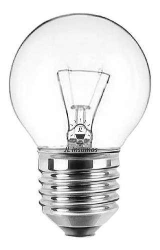 Imagen 1 de 2 de Pack 100 Lampara Gota Clara 15w E27 Incandescente Luz Calida