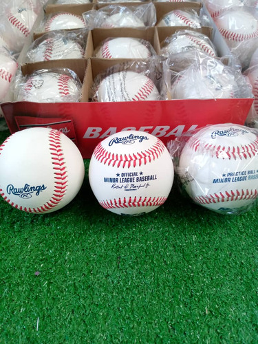 Caja Pelotas Rawlings Originales Minor League 