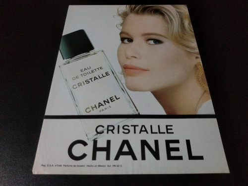 (pf263) Publicidad Claudia Schiffer * Chanel Cristalle