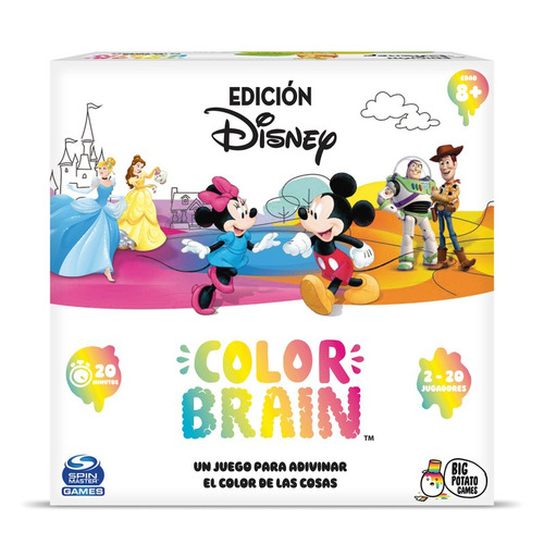 Juego De Mesa Color Brain Disney Spin Master 2-20 Jugadores (Usado)